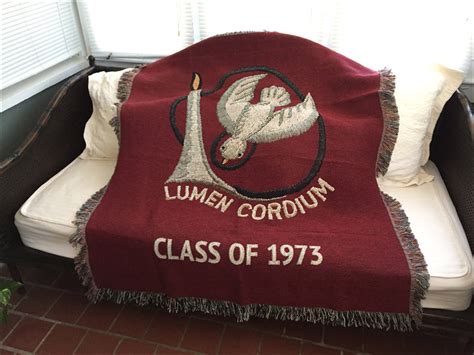 Lumen Cordium School Custom Woven Blanket Throw Custom Woven Blankets