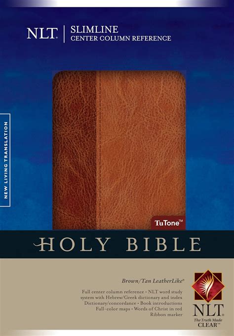 Slimline Center Column Reference Bible Nlt Tyndale Amazones Libros