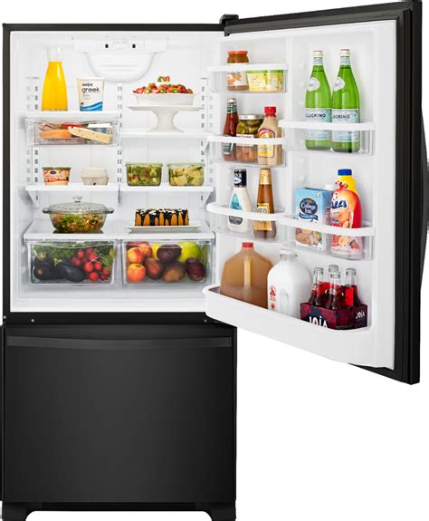 Best Buy Whirlpool 219 Cu Ft Bottom Freezer Refrigerator Black
