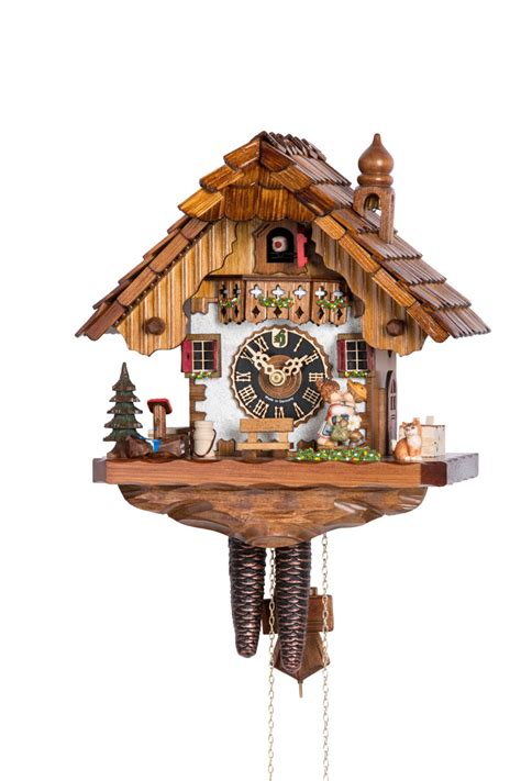 Original Handmade Black Forest Cuckoo Clock Made In Germany 2 1233