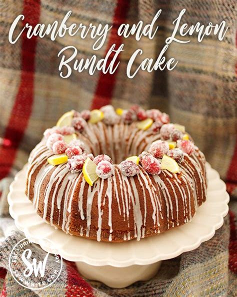 They are easy to prepare and can be served for breakfast, potlucks, and even fancy desserts. Cranberry Bundt Cake with lemon - Easy Winter Bakes | Recipe in 2020 | Lemon bundt cake easy ...