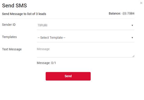 Send Sms To A Lead Group Messaging