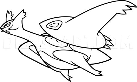 How To Draw Mega Latios Coloring Page Trace Drawing Coloring Home