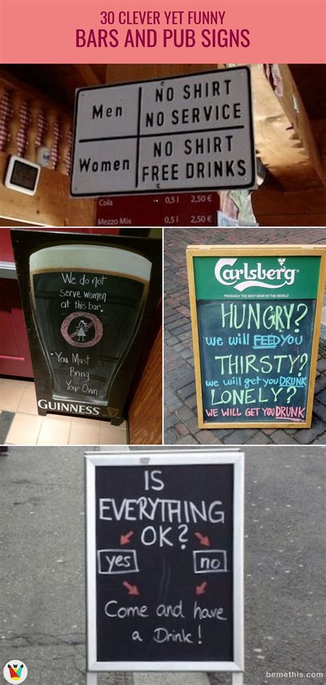 Clever Yet Funny Bar Signs That Will Entice You To Step In And Grab A Drink Humor Funny