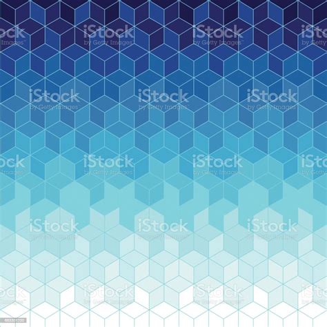 Abstract Blue Geometric Background Stock Illustration Download Image