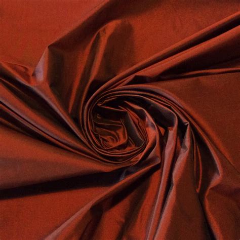 Silk Burgundy Red Copper Rich Taffeta 100 Silk Fabric Drapery Fabric Sm03