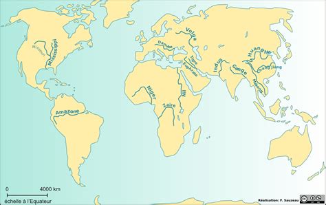 Les Grands Fleuves Du Monde Carte - Les principaux fleuves dans le monde | L'atelier carto d'HG Sempai