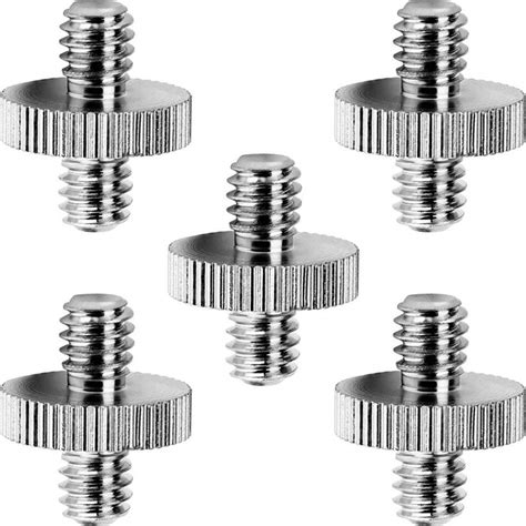 5 Packs Standard 14 20 Male To 14 20 Threaded Screw Adapter