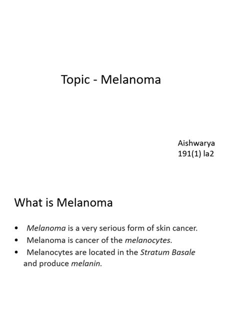 Melanoma Pdf Melanoma Cancer