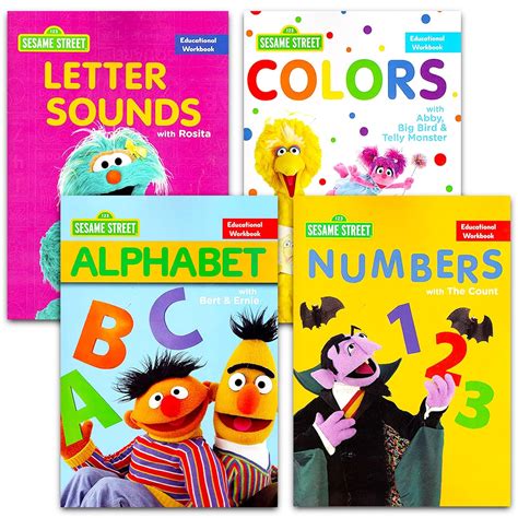 123 Sesame Street Kindergarten Educational Workbooks