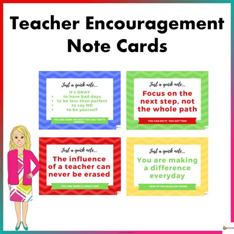 Teacher Encouragement Note Cards Made By Teachers