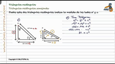 Triángulos Rectángulos Teorema De Pitágoras Youtube