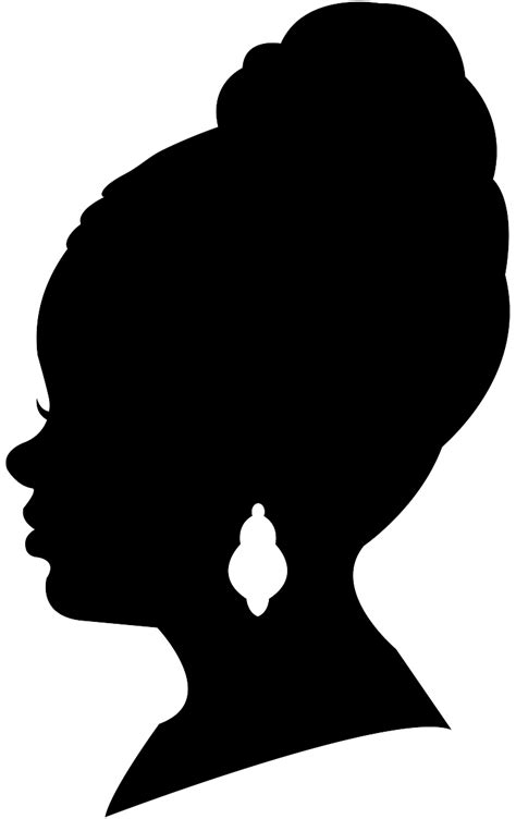 African American Silhouette Free Printable