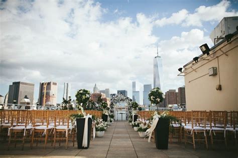 Classy Rooftop Jewish Wedding In Nyc Junebug Weddings