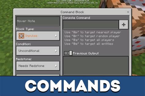 Download Commands Mod For Minecraft Pe Commands Mod For Mcpe