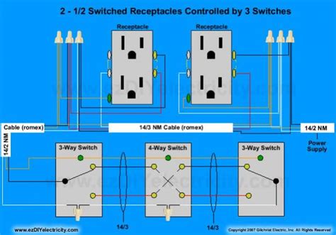 Need Diagram Help On Easiest Way To Wire Split Receptacles On 4 Way