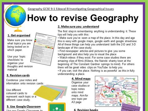 How To Revise Geography Case Study Edexcel B 9 1 Teaching Resources