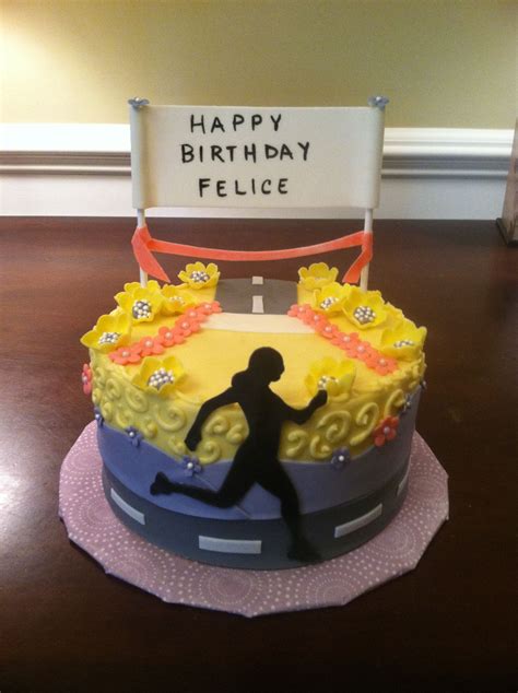 Check out our 40th birthday cake selection for the very best in unique or custom, handmade pieces from our party décor shops. Running themed cake | my cakes | Pinterest | Running, Cake and Running cake