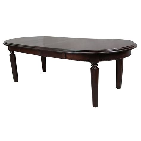 The dining table should be a place where you can bond with the ones you love and revel in a day eminence dining table wood legs. Solid Mahogany Wood Oval Extension Dining Table Antique ...