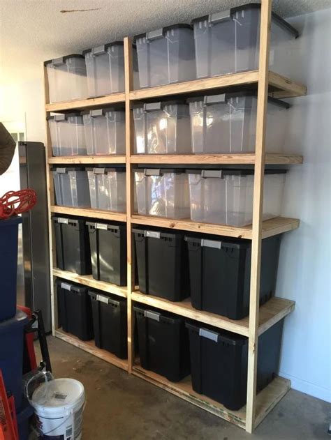 Bin Shelves For Garage Storage Somethingimade Organización Del