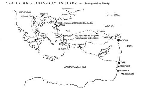 Pauls First Missionary Journey Coloring Page For 2019