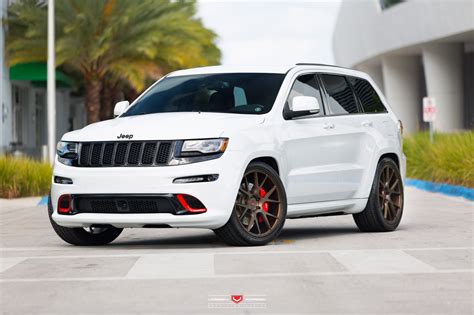 Custom Jeep Grand Cherokee With Red Accents And Vossen Wheels — Carid