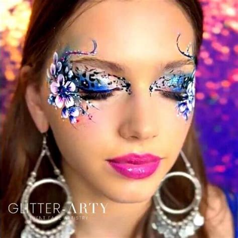 Glitter Arty Face Painting Or Art Form Trendy Art Ideas