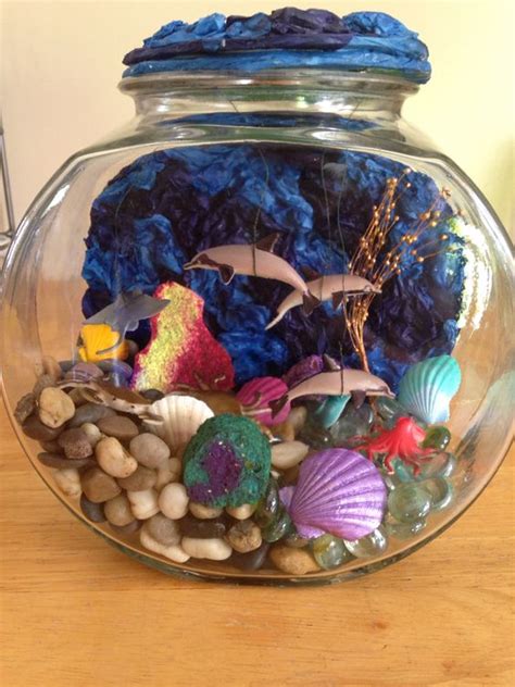 Join now to ask and comment! School project aquarium Dolphin/ fishes/ sea shells diy | My PrOjeCts!! | Pinterest | DIY and ...