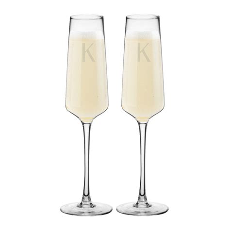 9 5oz 2pk monogram estate champagne glasses k cathy s concepts in 2021 champagne glasses