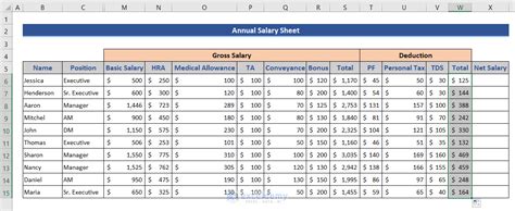 How To Calculate Annual Salary In Excel With Detailed Steps