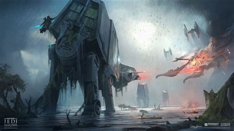 Some Sci Fi Art That Looks Like They Are In The Middle Of A Battle