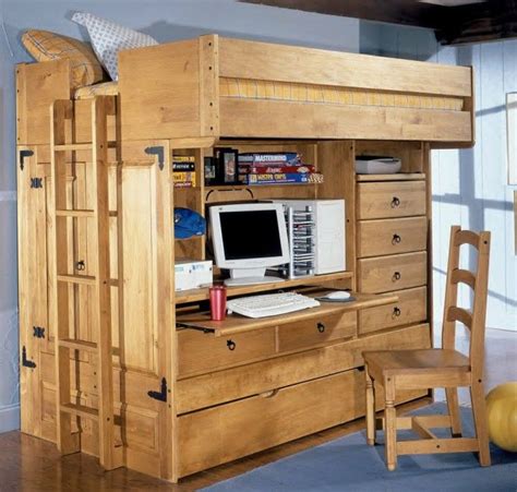 20 Loft Bed Design Ideas With Desk Underneath Bunk