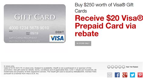 Owners of staples gift cards can check their staples gift card balance online or via telephone. Staples $20 Visa Rebate with Purchase of $250 in Visa Gift ...