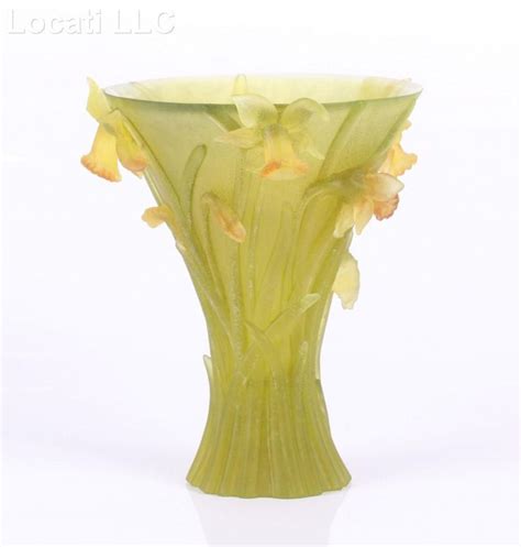 Sold Price Daum Glass Jonquilles Vase February 1 0119 1000 Am Est