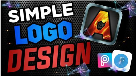 How To Create Simple Logo Design In Pixellab Youtube