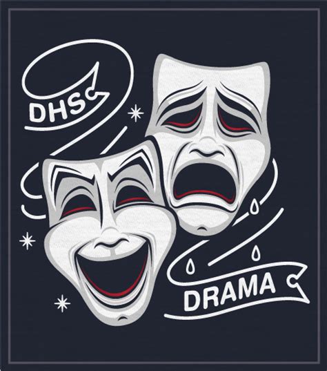 5703 Theater And Drama Shirt With Masks High School Shirts