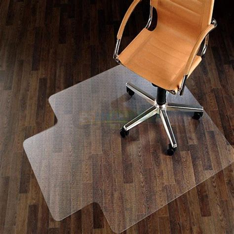 If you are concerned about the appearance of your floors, you can install a chair mat to prevent scuffing and premature wear and tear as well as reduce maintenance costs. New 48" x 36" PVC Home Office Chair Floor Mat for Wood ...