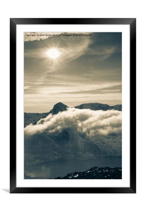 Tryfan In Ogwen Valley Snowdonia Wales Picture Framed And Mounted Wall