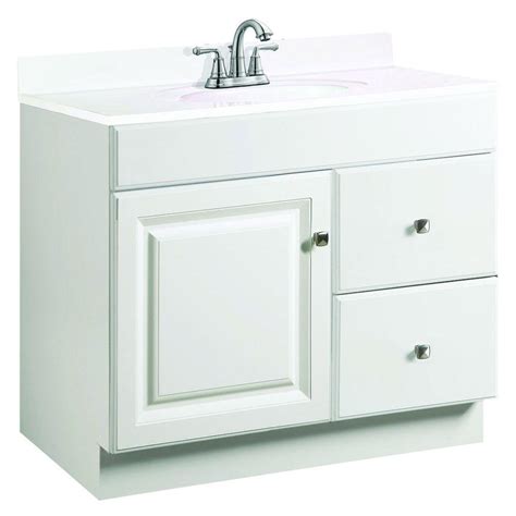Fashionable rectangular frosted white porcelain sink. Design House Wyndham 36 in. W x 18 in. D Unassembled ...