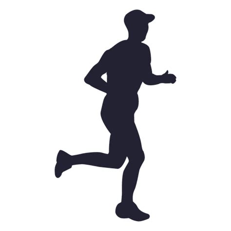 Marathon Athlete Silhouette Transparent Png And Svg Vector File