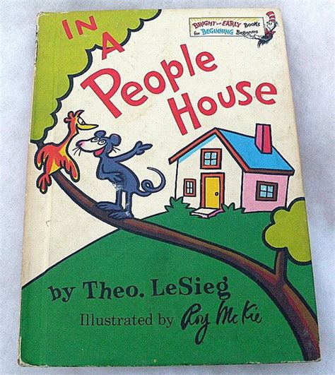 Dr Seuss Beginner Book In A People House Theo Lesieg First