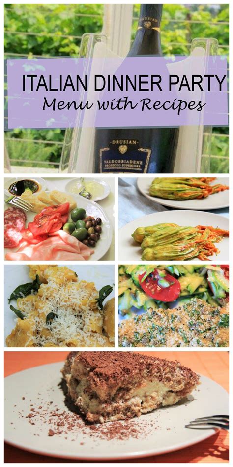 I had a chance to have dinner in one of the top restaurants in italy and. Italian Dinner Party Menu complete with Recipes for Easy ...