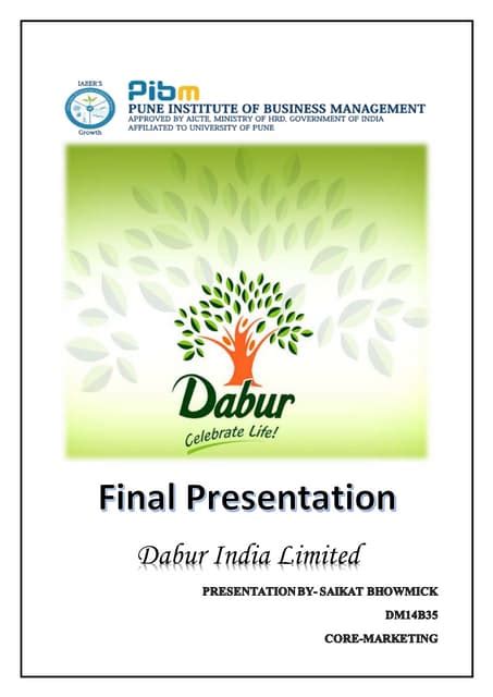 Dabur Nepal Presentation 15 July 2011 Ppt