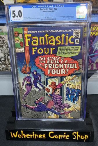 Fantastic Four 36 Cgc 50 1st Appearance Of Medusa And The Frightful