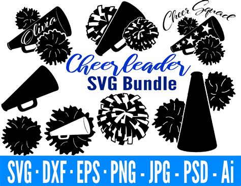 Cheerleading Svg Bundle Dance Svg Cheerleading Clipart Etsy Images And Photos Finder