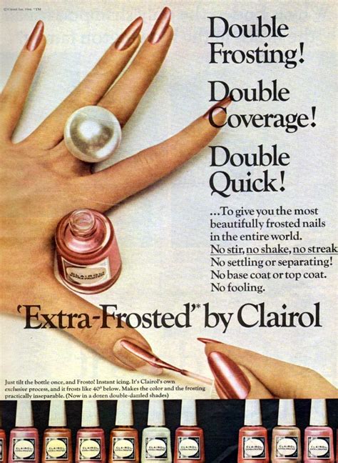Clairol 1966 Vintage Makeup Ads Vintage Nails Vintage Cosmetics