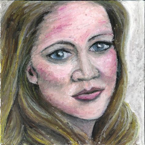 Inspiring Young Artists Drawing Oil Pastel Self Portraits