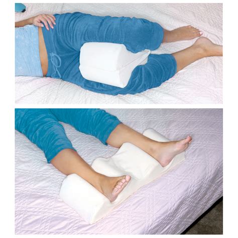 Leg Wedge Pillow Best Memory Foam 2 In 1 Knee Pillows For Sleeping Ebay