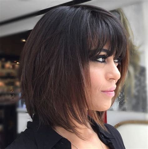 28 Brunette Bob Hairstyles With Fringe Hairstyle Catalog