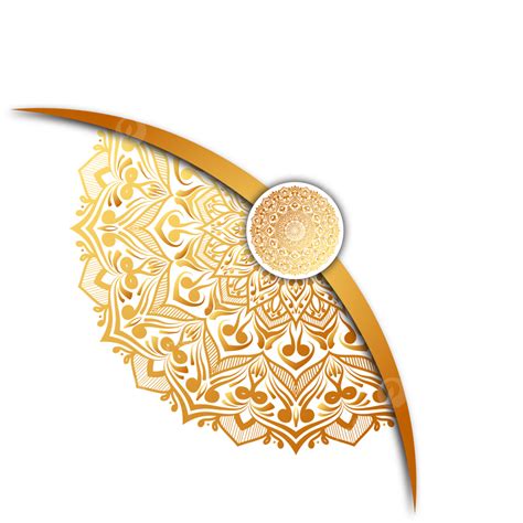 Golden Vintage Luxury Mandala Arabesque Islamic Pattern For Ramadan